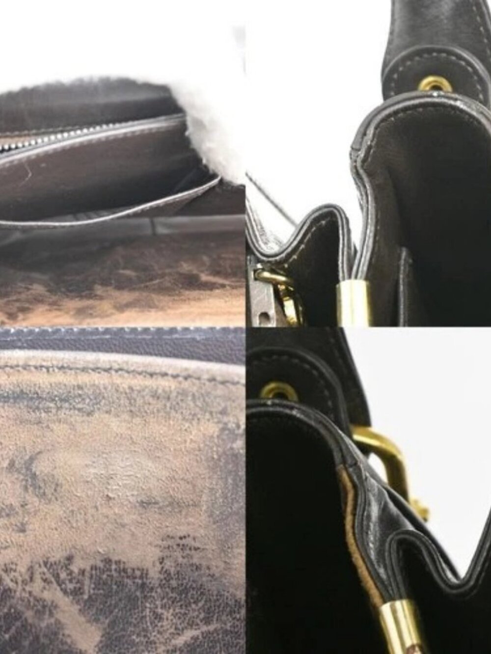 CELINE Logo C Macadam Horse Carriage Shoulder Bag Canvas Leather Brown 34KP553 - Picture 15 of 16